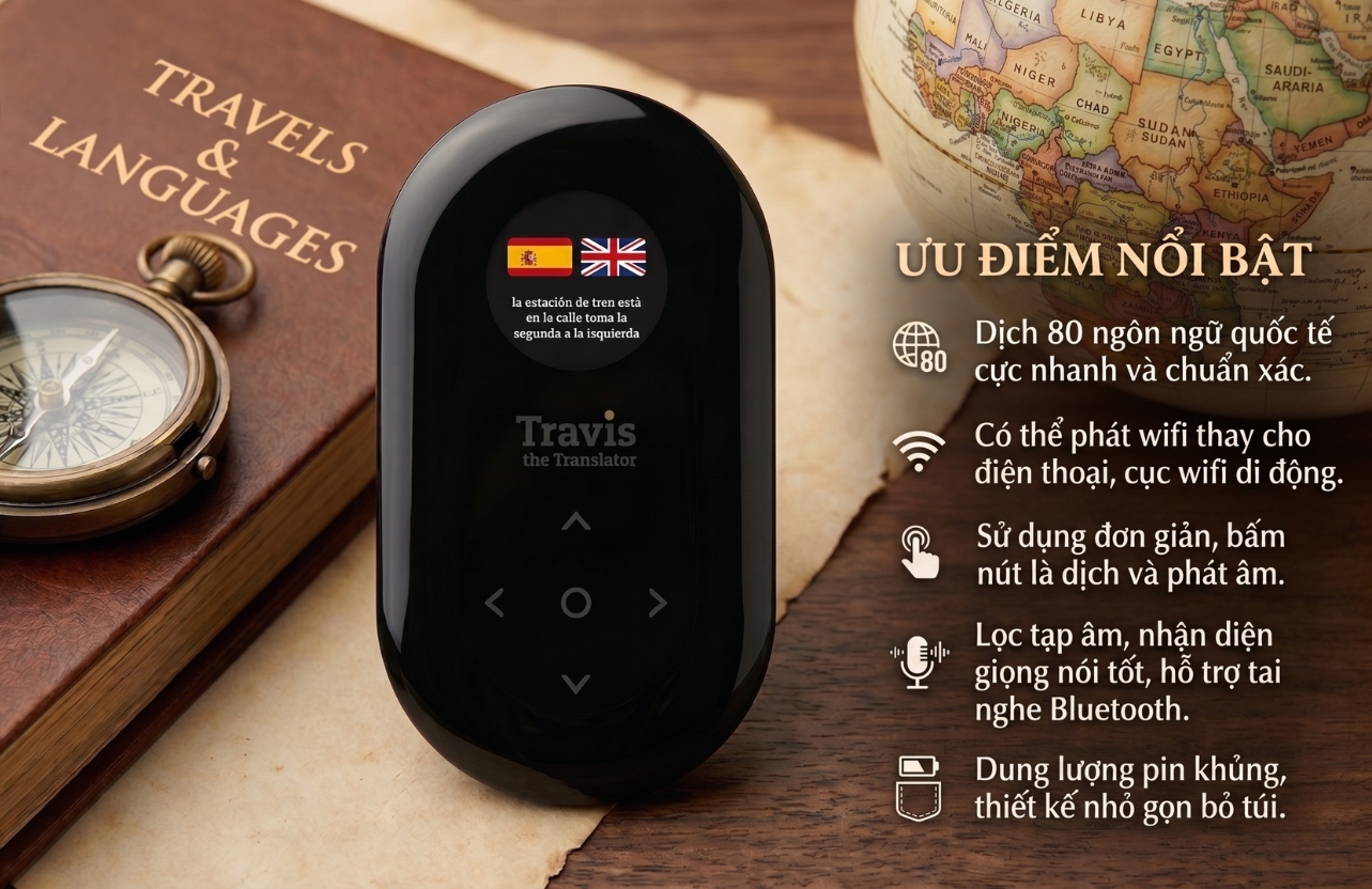 Những tính năng nổi bật của máy phiên dịch Travis