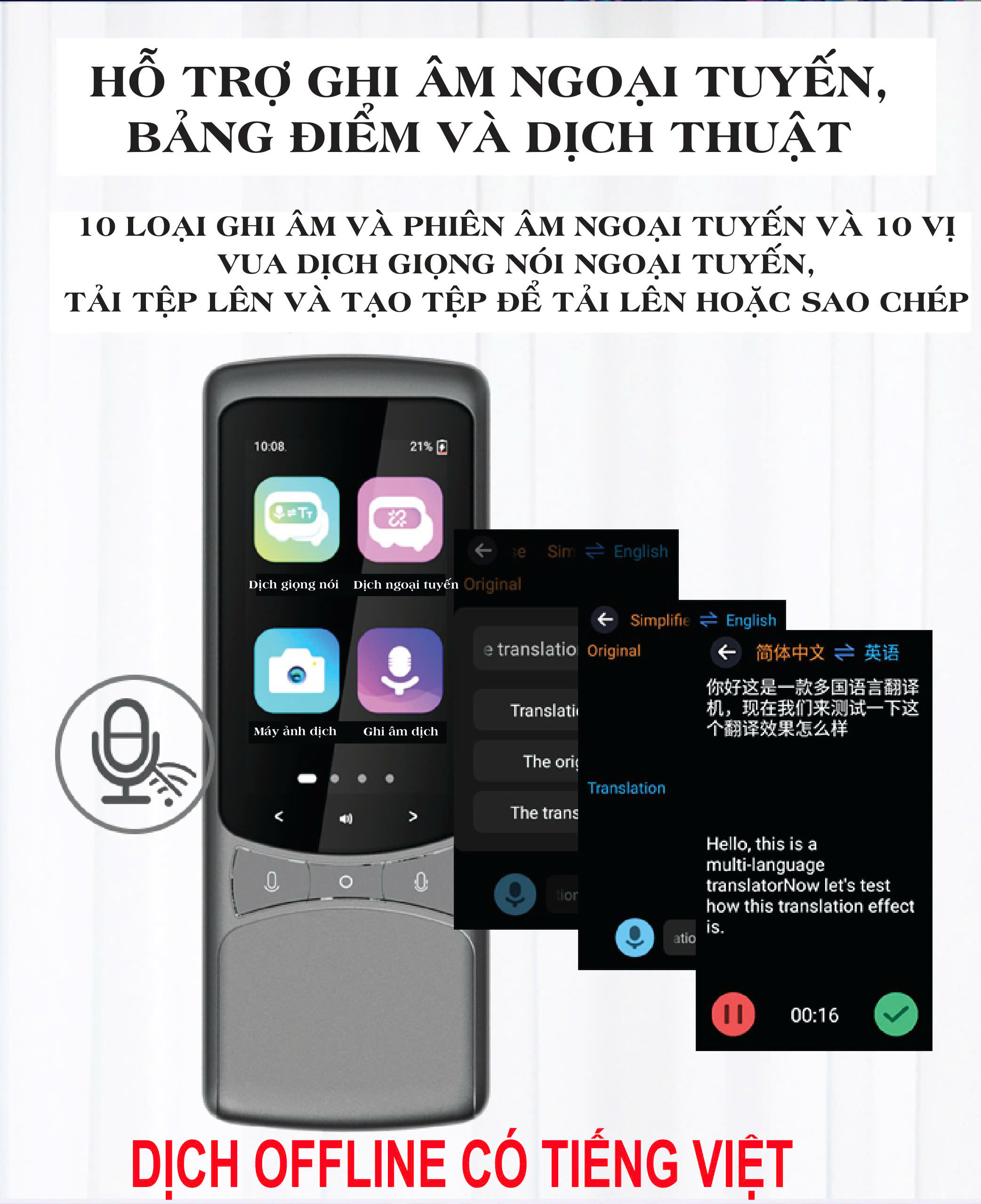 Máy Phiên Dịch VTalk Go 2025 - Máy Phiên Dịch Mang Thương Hiệu Việt Nam