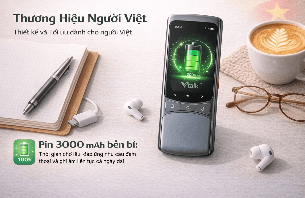 Thời lượng Pin VTalk Go