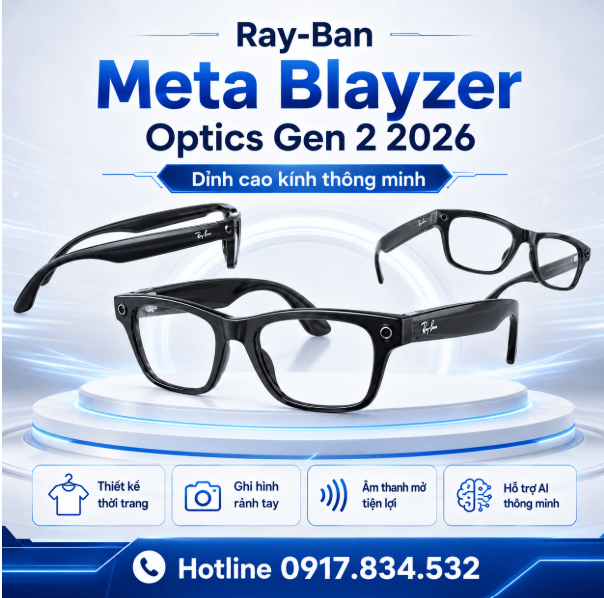 Ray-ban Meta Blayzer Optics Gen 2 2026: Đỉnh Cao Kính Thông Minh