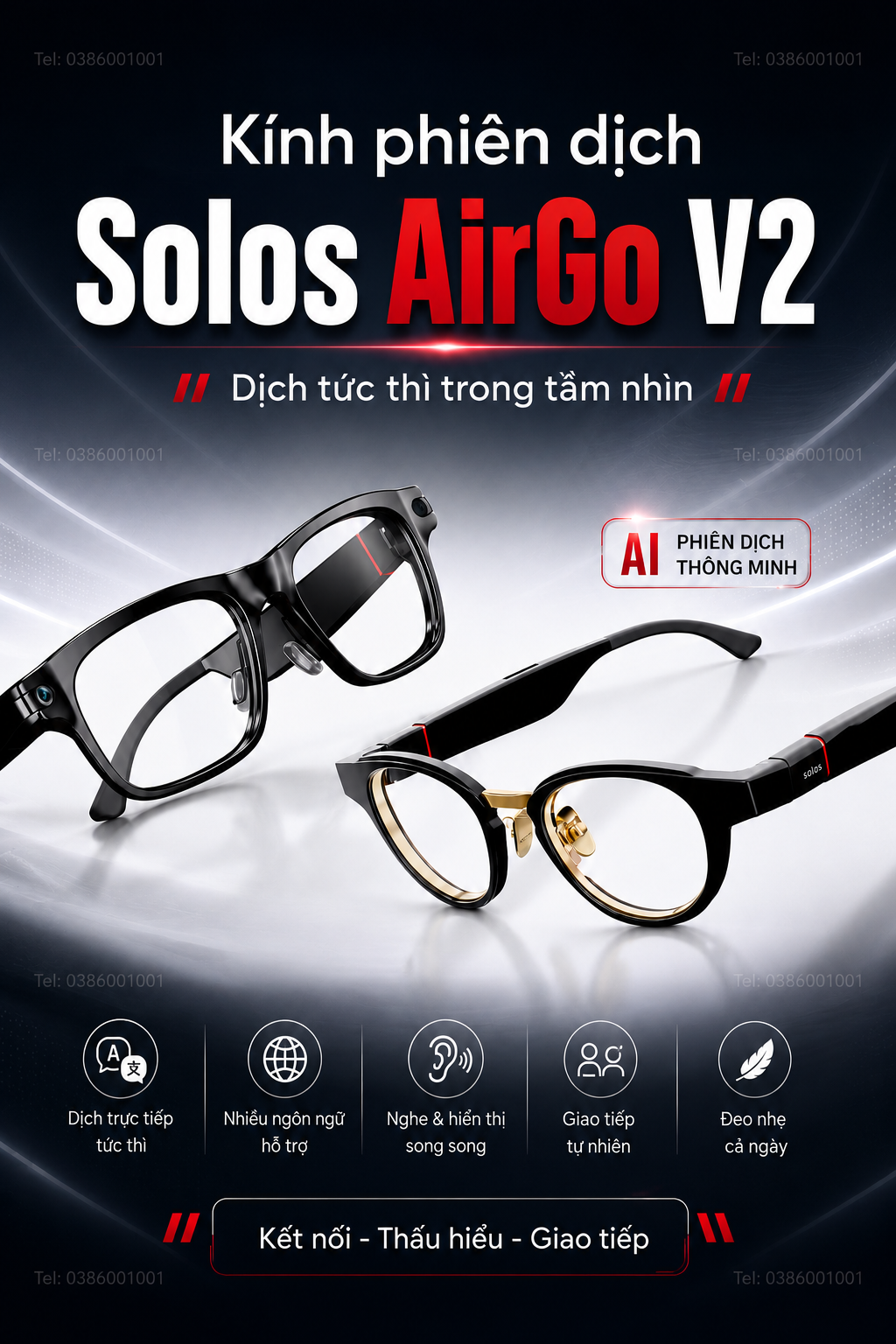 Kính Phiên Dịch Solos AirGo V2 2026 - Thế Hệ Mới Tích Hợp ChatGPT Nhận Diện Ngôn Ngữ Qua Camera Kính Phiên Dịch Solos AirGo V2 2026 - Thế Hệ Mới Tích Hợp ChatGPT Nhận Diện Ngôn Ngữ Qua Camera