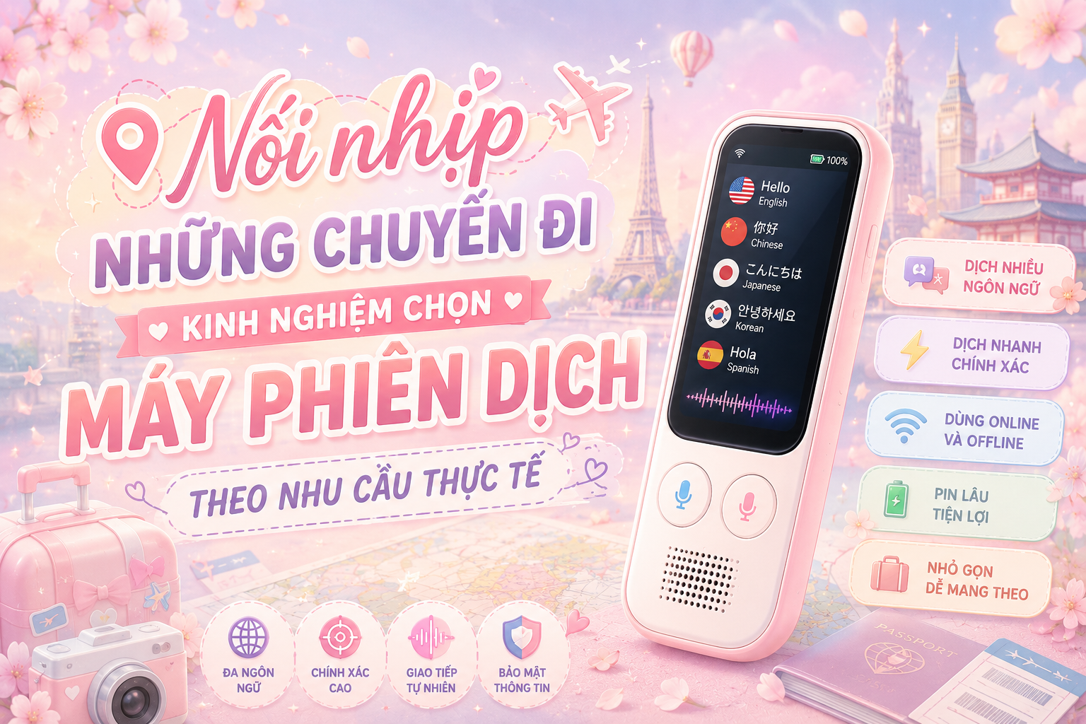 Nối Nhịp Những Chuyến Đi: Kinh Nghiệm Chọn Máy Phiên Dịch Theo Nhu Cầu Thực Tế