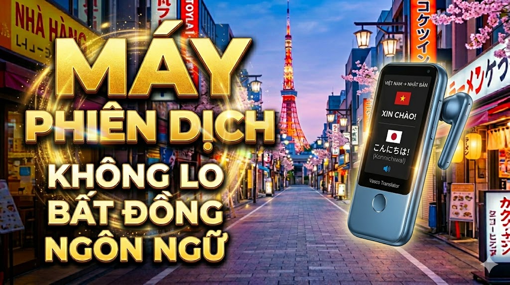 Máy Phiên Dịch Thông Minh Cho Những Chuyến Đi Không Lo Bất Đồng Ngôn Ngữ 