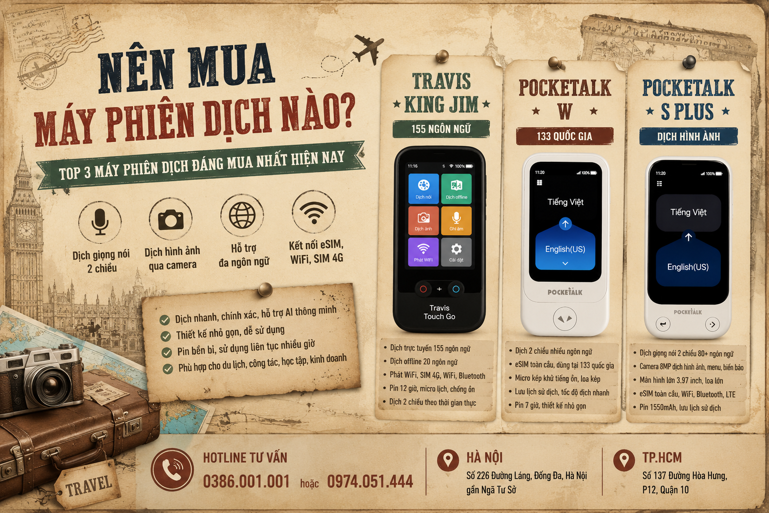 Nên Mua Máy Phiên Dịch Nào Tốt Nhất Hiện Nay? Top 3 Máy Phiên Dịch Đáng Mua Cho Du Lịch Và Công Việc Quốc Tế