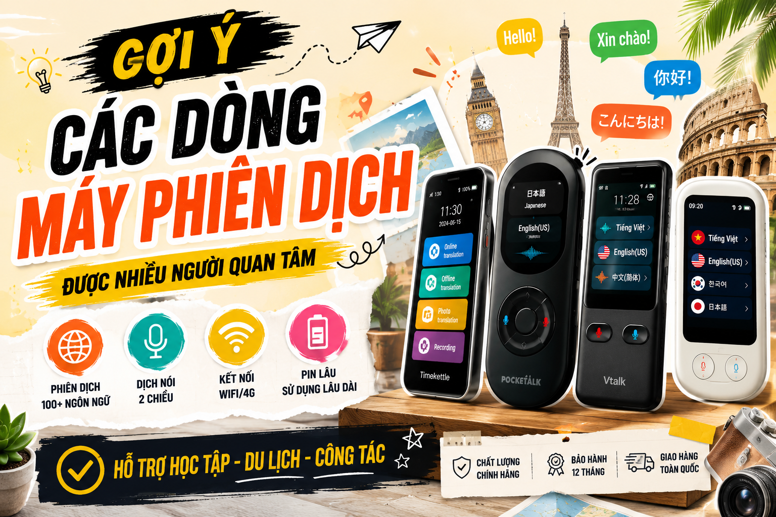 Gợi Ý Các Dòng Máy Phiên Dịch Được Nhiều Người Quan Tâm