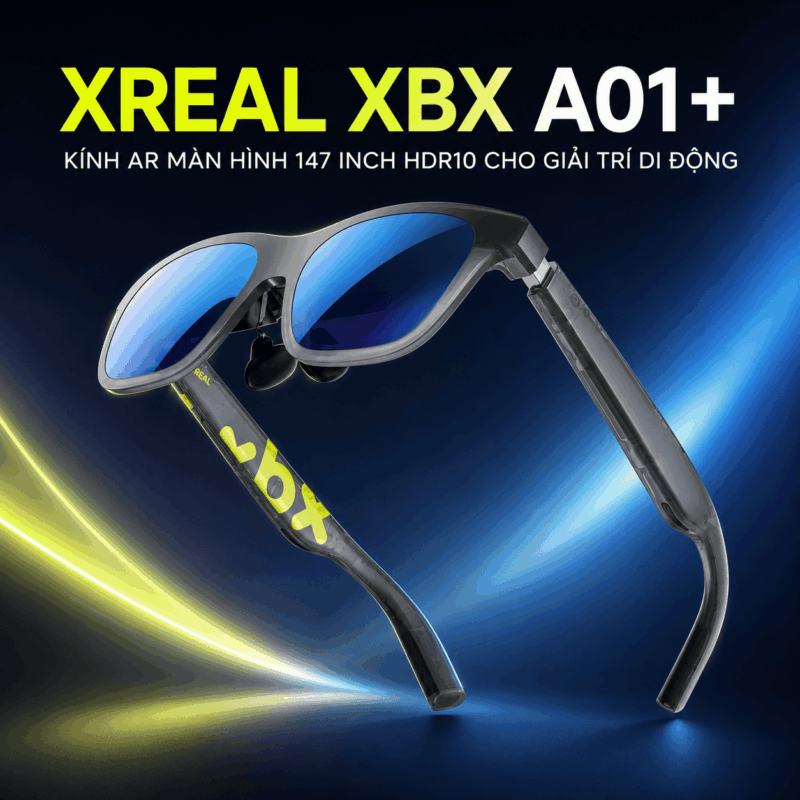 XREAL XBX A01+ – Kính AR Màn Hình 147 Inch HDR10 Cho Giải Trí Di Động