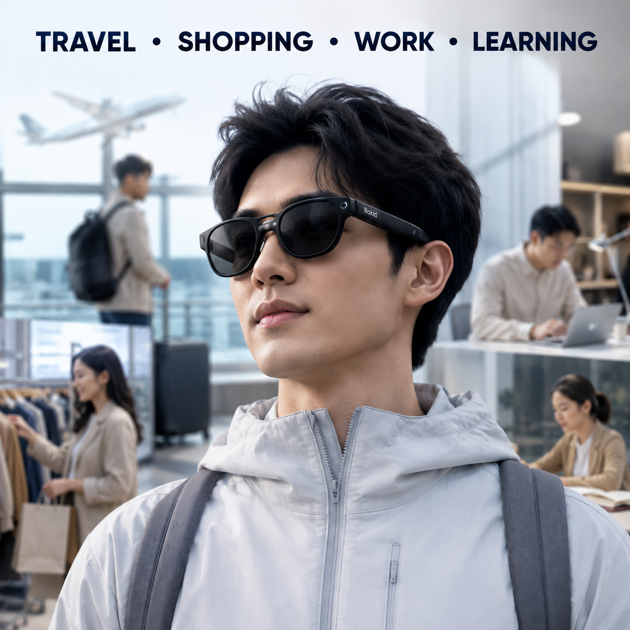 Ứng dụng nhận diện hình ảnh bằng AI của kính Rokid trong đời sống thực tế.