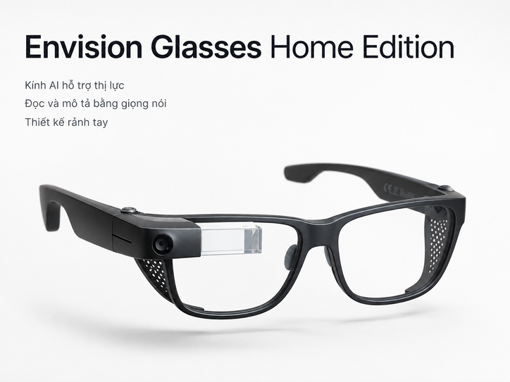 Kính thông minh Envision Glasses Home Edition – Nhận diện bằng AI và tiếp cận thông tin độc lập