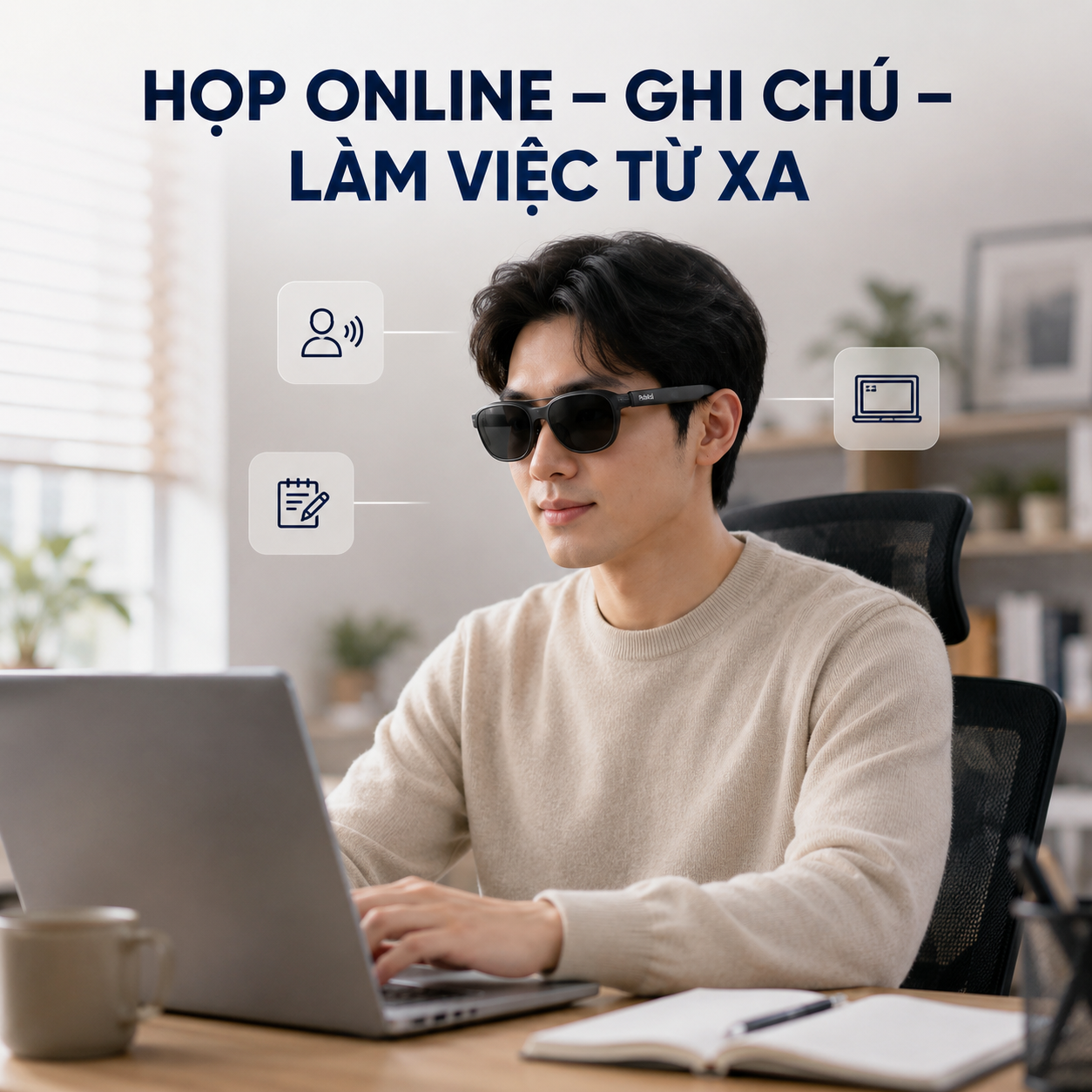 các cách dùng kính Rokid trong cuộc họp và công việc từ xa.