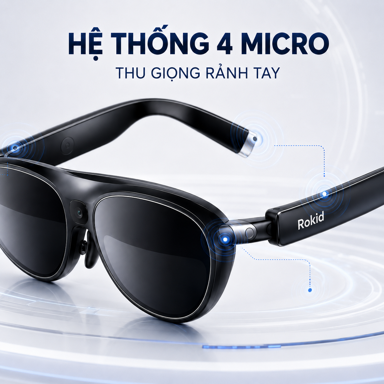 Review Độ Nhạy Và Khả Năng Thu Giọng Của Micro Trên Kính Thông Minh Rokid