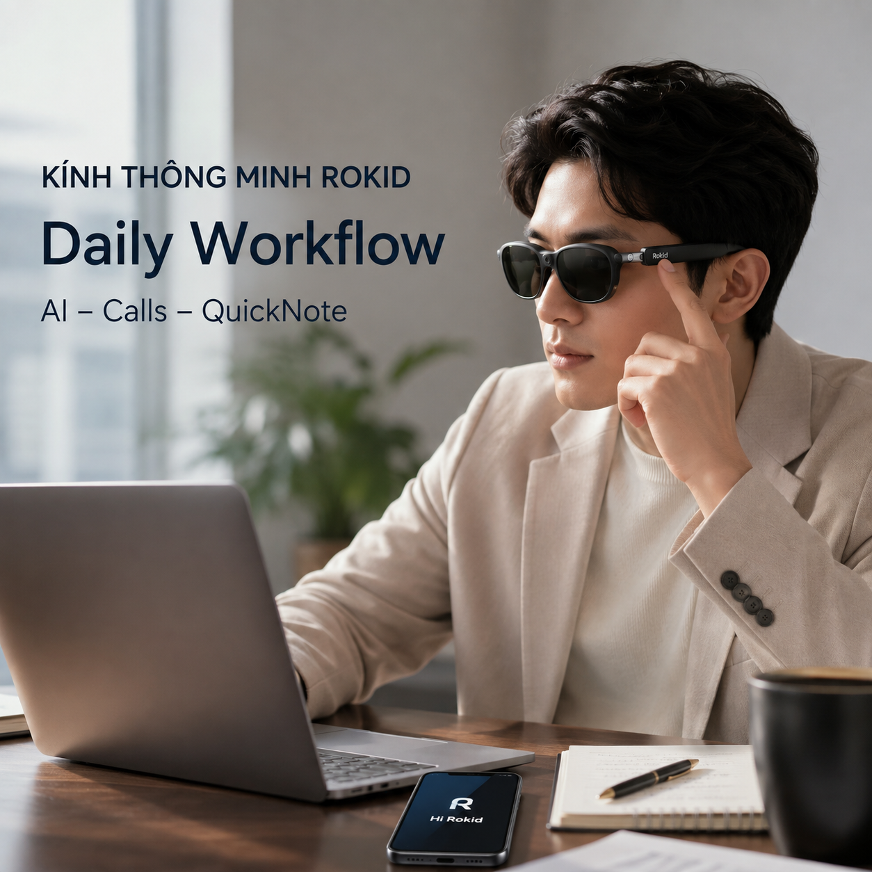 Kính Thông Minh Rokid được sử dụng như một phần của công việc hằng ngày sau thời gian dài.