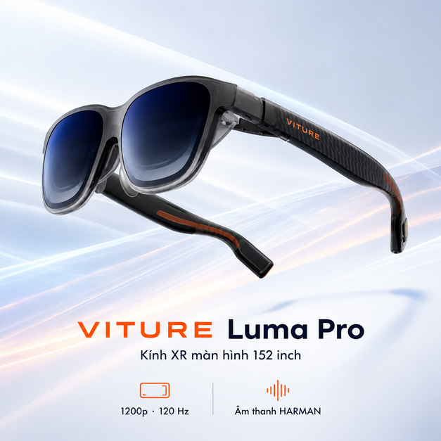 Kính XR VITURE Luma Pro – Màn hình 152 inch và hình ảnh 1200p sắc nét