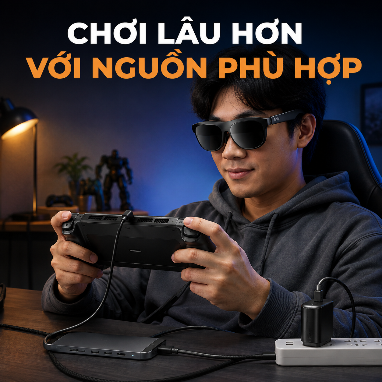 so sánh máy chơi game cầm tay tương thích với kính Rokid.